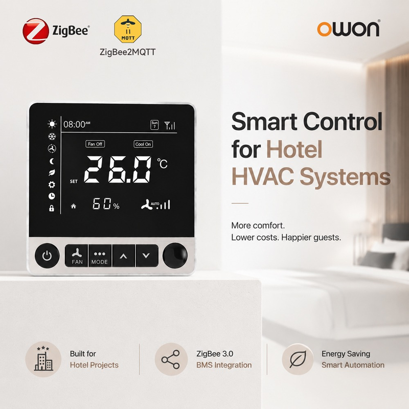 PCT504-Z ZigBee Fan Coil Thermostat (DC12V)